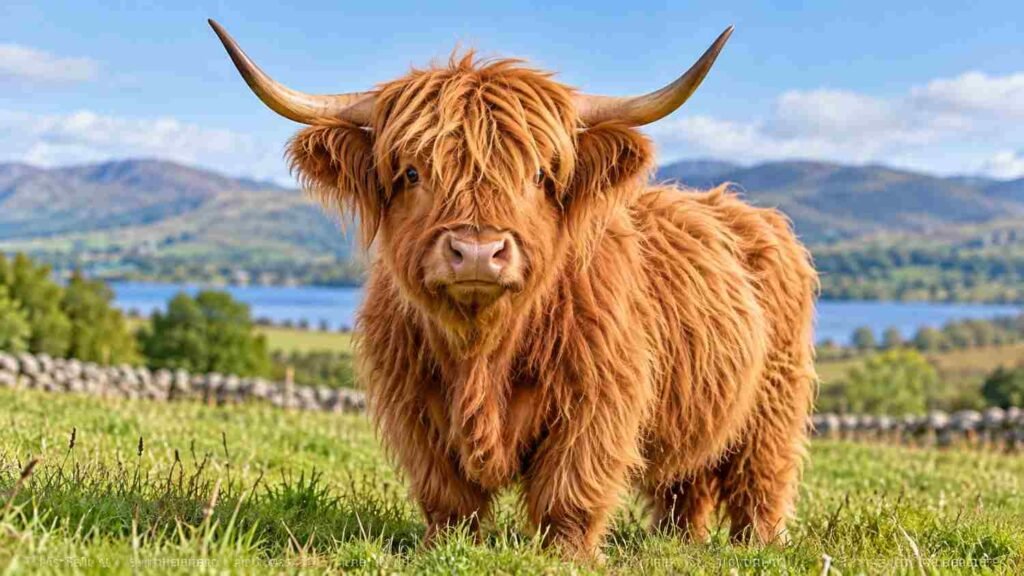 fluffy mini highland cattle